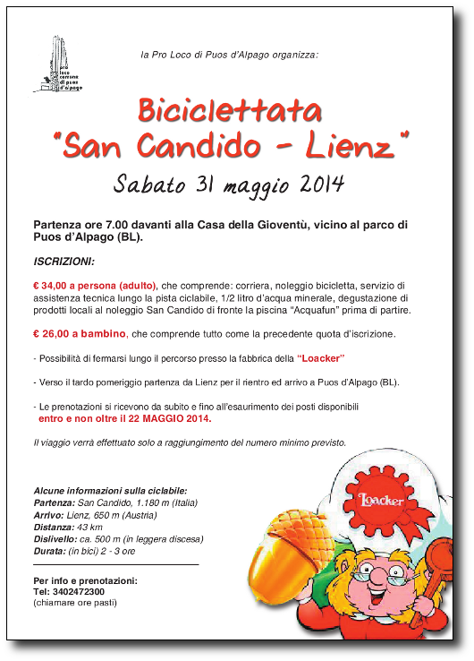 Biciclettata 2014 - Puos d'Alpago